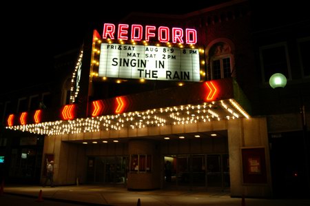 Redford Theatre - The Redford At Night (newer photo)